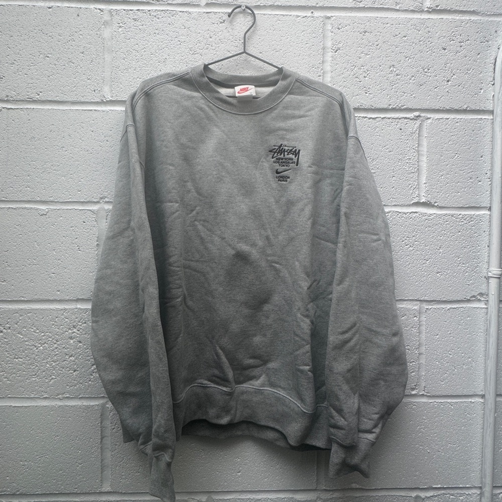 Stussy Charcoal Crewneck Sweat Suit Set NWT MEN SZ M